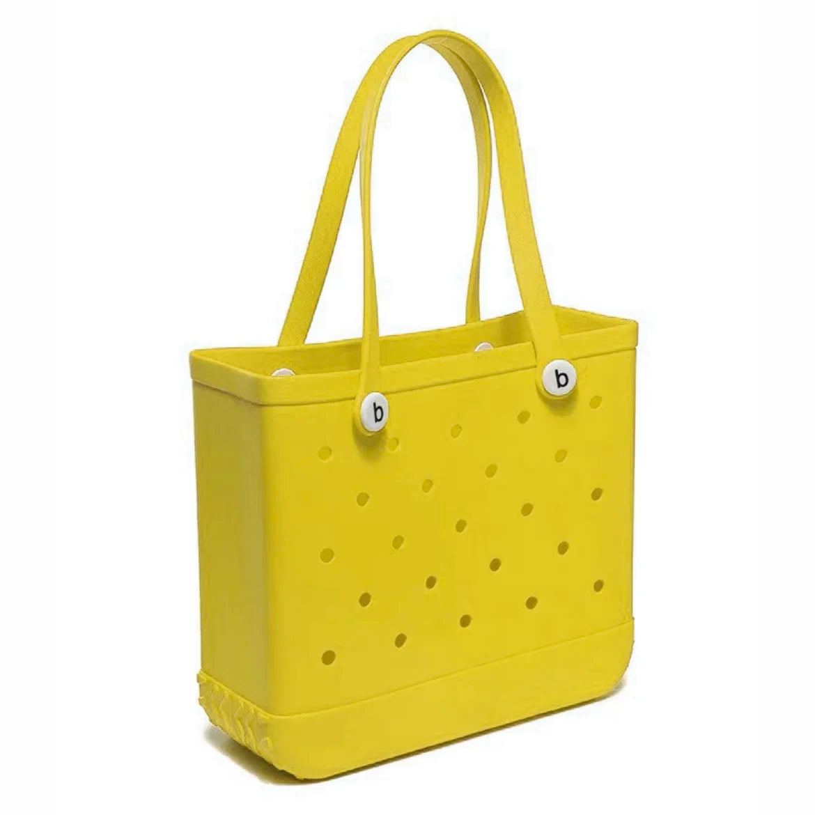 M/L/XL Beach Bag Fashion EVA Waterproof Rubber Picnic Storage Basket Travel Shopping Handbag Women Shoulder Solid Color Tote Bag Chez.shoptime