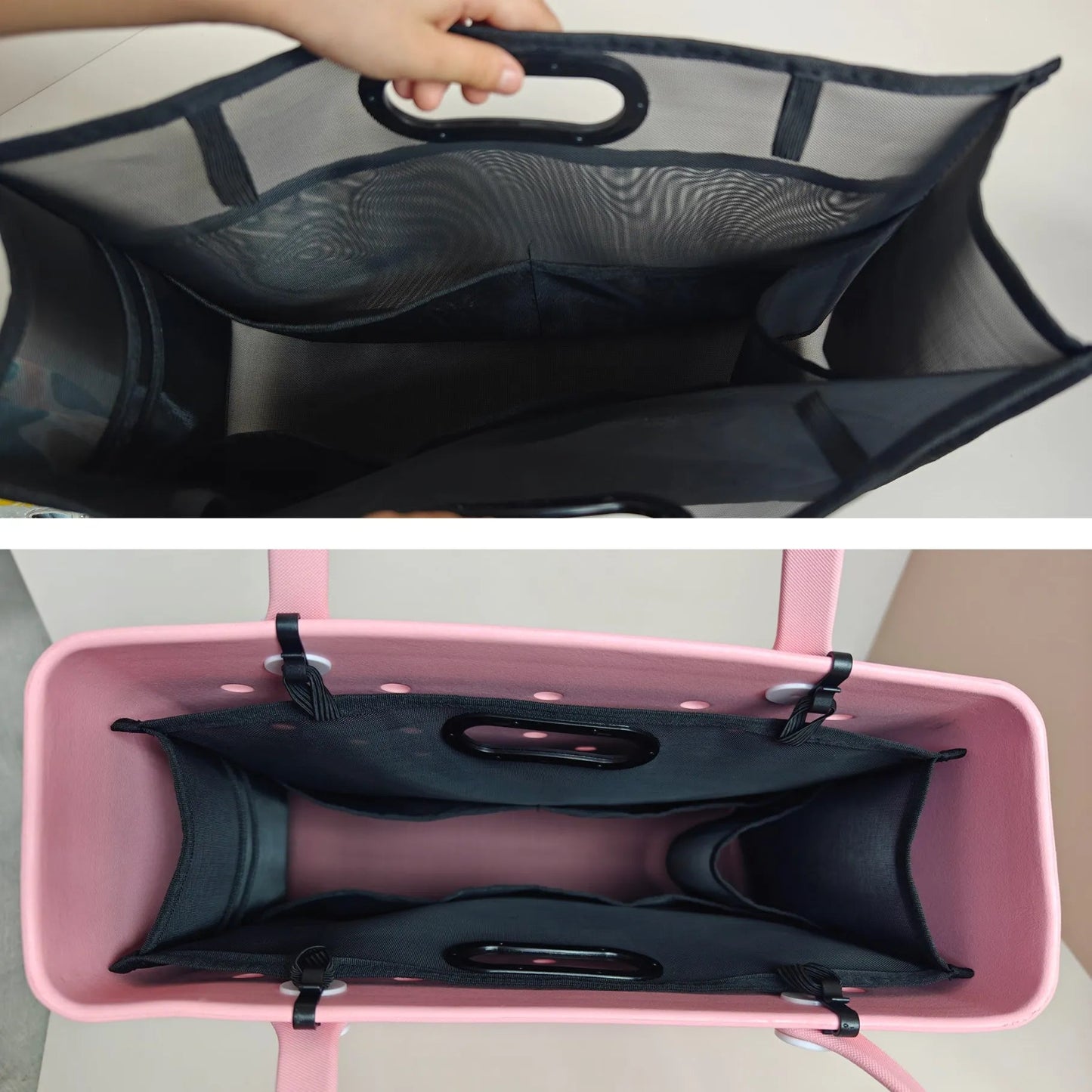 Loomy Mesh Bag Organizer fits Bogg Bag Accessories Beach Bag Multi-Purpose Storage Bag Bath Tote Bag Mommy Shopping Tote Chez.shoptime