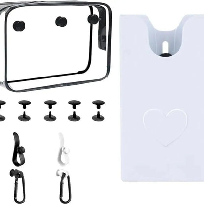 Accessories for Bogg Bag, Clear Toiletry Bag Compatible for Beach Bag, Cell Phone Holder, Hooks and Key Chain Set Chez.shoptime