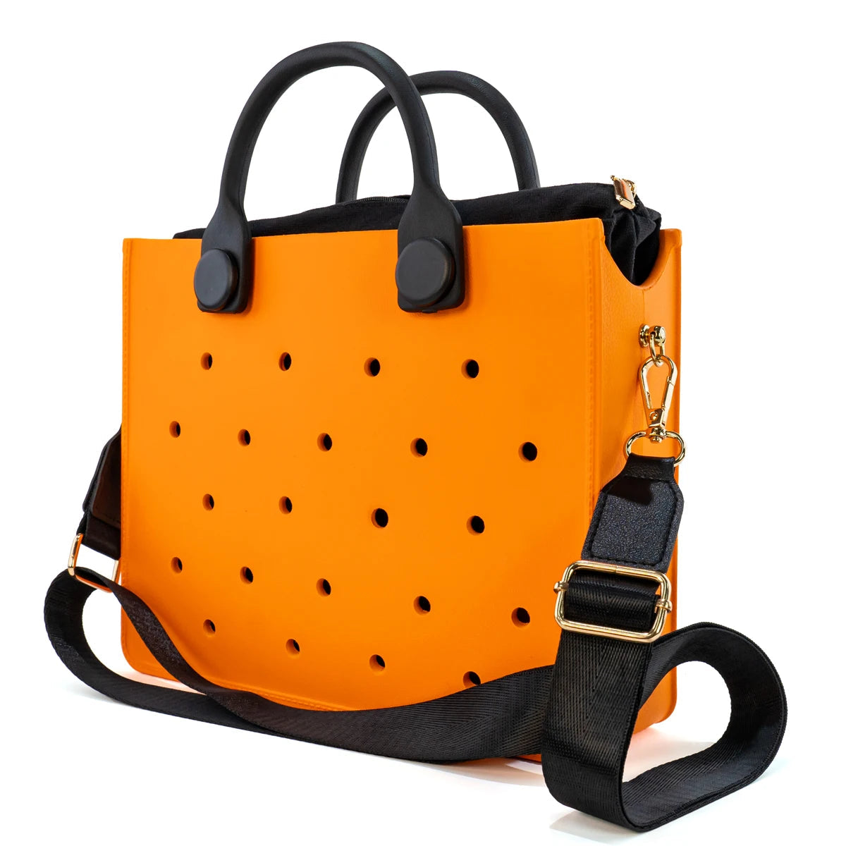 The orange guy New EVA Casual Strand Waterproof Travel Tote Bag Women Fashion Punched Handbag Fit Charms Outdoor Beach Bags Chez.shoptime