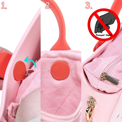 The orange guy New EVA Casual Strand Waterproof Travel Tote Bag Women Fashion Punched Handbag Fit Charms Outdoor Beach Bags Chez.shoptime