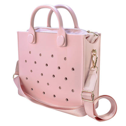 The orange guy New EVA Casual Strand Waterproof Travel Tote Bag Women Fashion Punched Handbag Fit Charms Outdoor Beach Bags Chez.shoptime