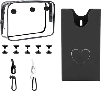 Accessories for Bogg Bag, Clear Toiletry Bag Compatible for Beach Bag, Cell Phone Holder, Hooks and Key Chain Set Chez.shoptime